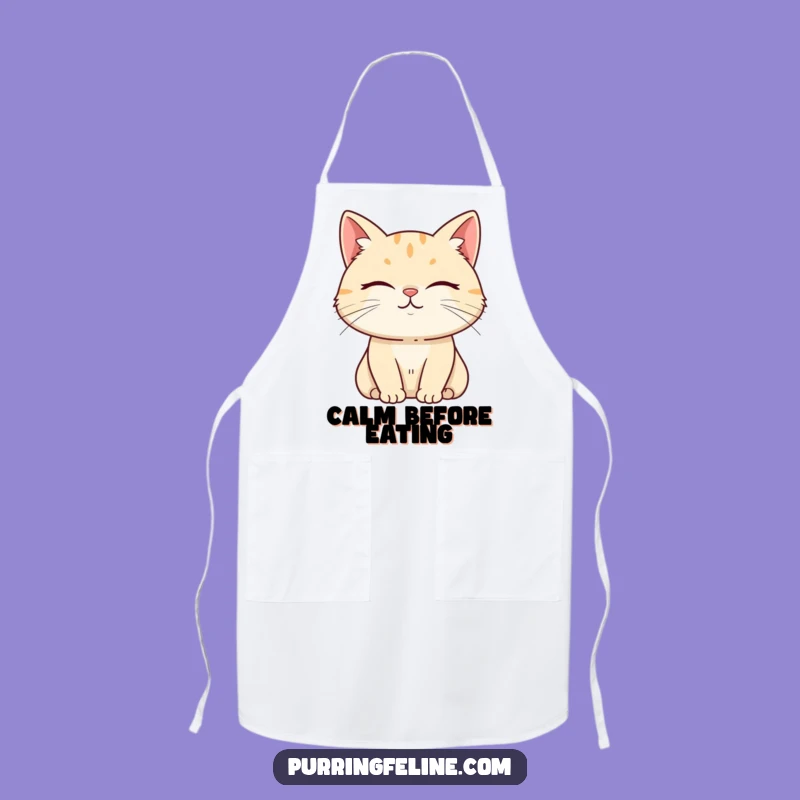 Funny Serene Cat Apron - Kitchen Calm with Hilarious Grace