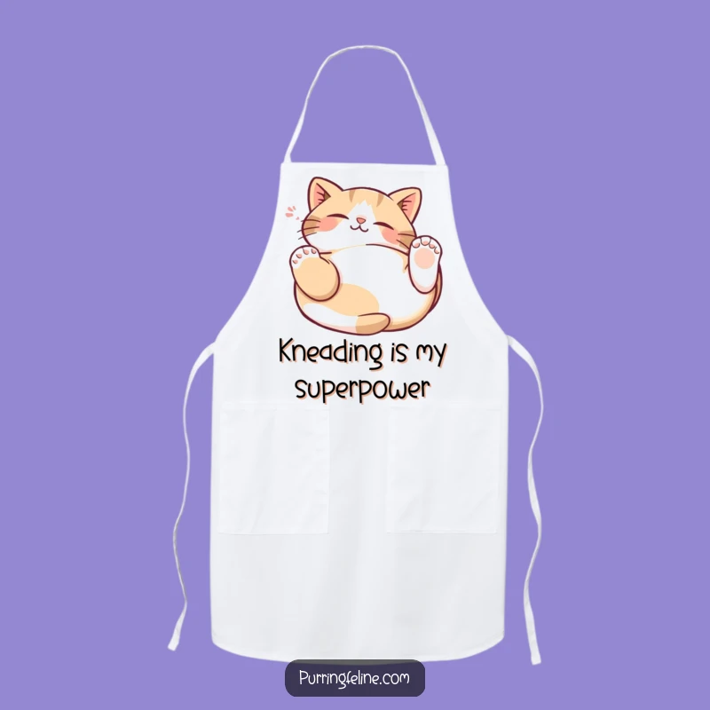 Funny Cat Kneading Apron: Chef's Gift for Cat Lovers, Cook with Feline Delight