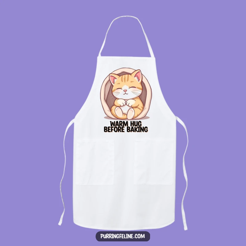 Funny Purring Cat Apron: Kitchen Comfort in Small, Warm Spaces
