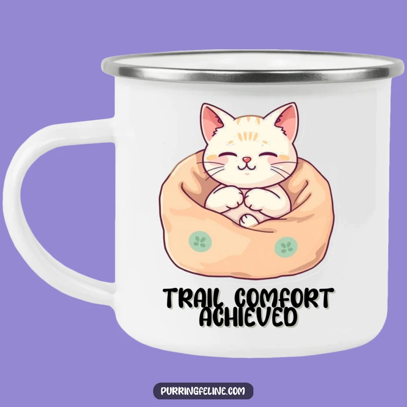 Funny Cozy Cat Camping Mug: Harmonious Outdoor Comfort, Great Funny Gift