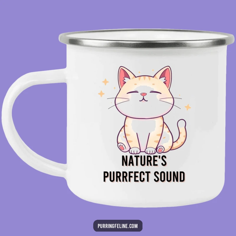 Funny Zen Cat Camping Mug - Hilarious Calm for Outdoor Adventures