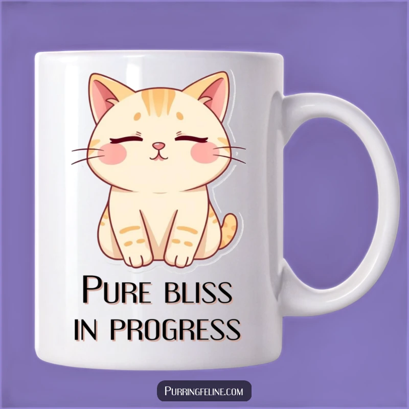 Funny Content Cat Zen Mug - Hilarious Relaxation Gift for Peace Lovers!