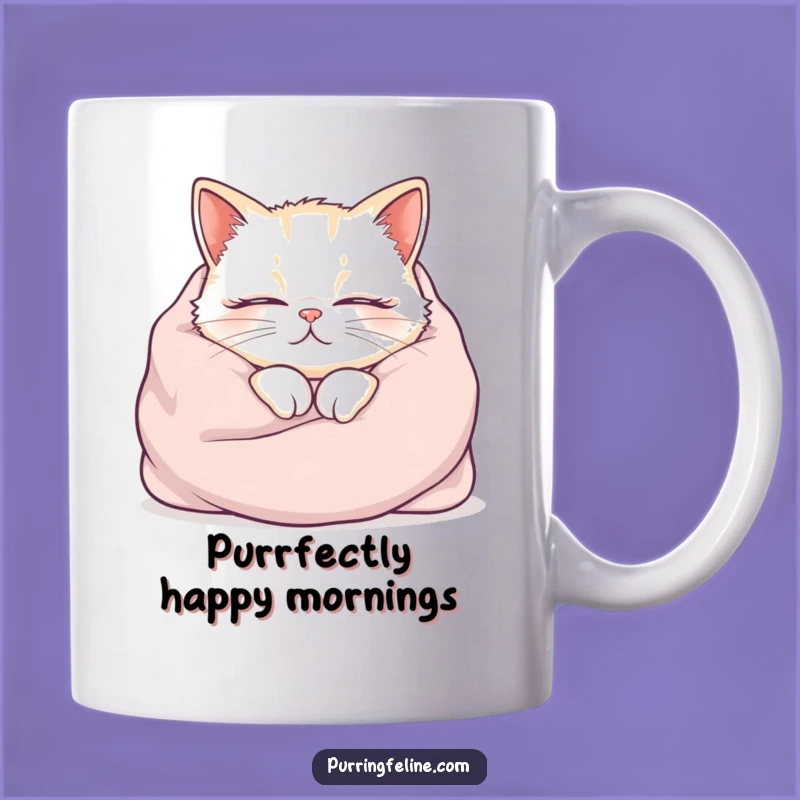 Funny Cozy Cat Purr Mug - Hilarious Comfort Gift for Cat Lovers!