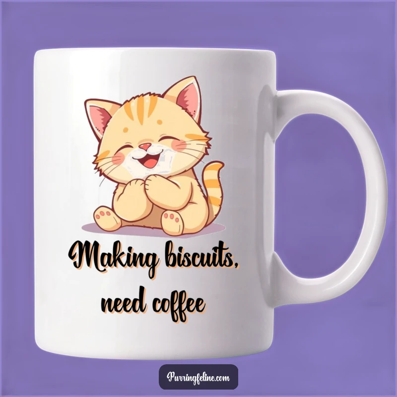 Funny Kneading Cat Cub Mug: Blissful Kitty Comfort & Happy Gift for Cat Lovers