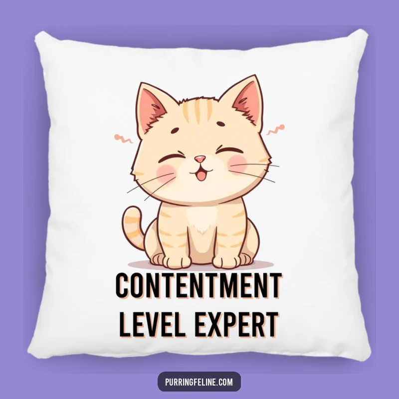 Funny Cat Rumble Pillow: Soft & Cozy Gift for Cat Lovers Who Cherish Gentle Purrs