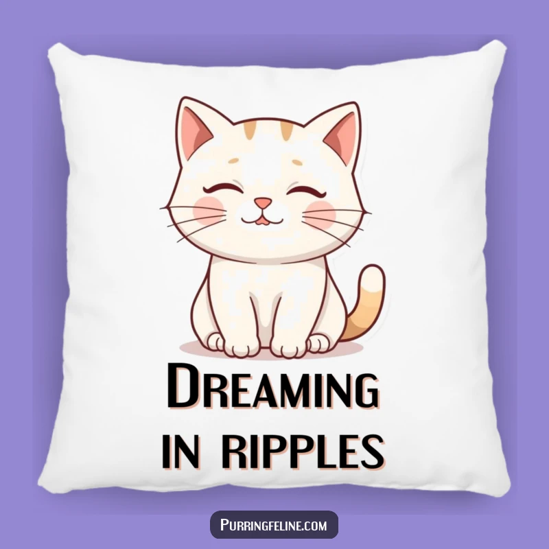 Funny Cat Ripple Pillow - Soft Purr Cushion, Cozy Home Decor Gift