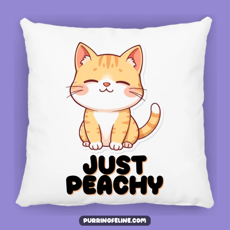 Funny Contented Cat Pillow: Cozy Comfort with a Gentle Smile