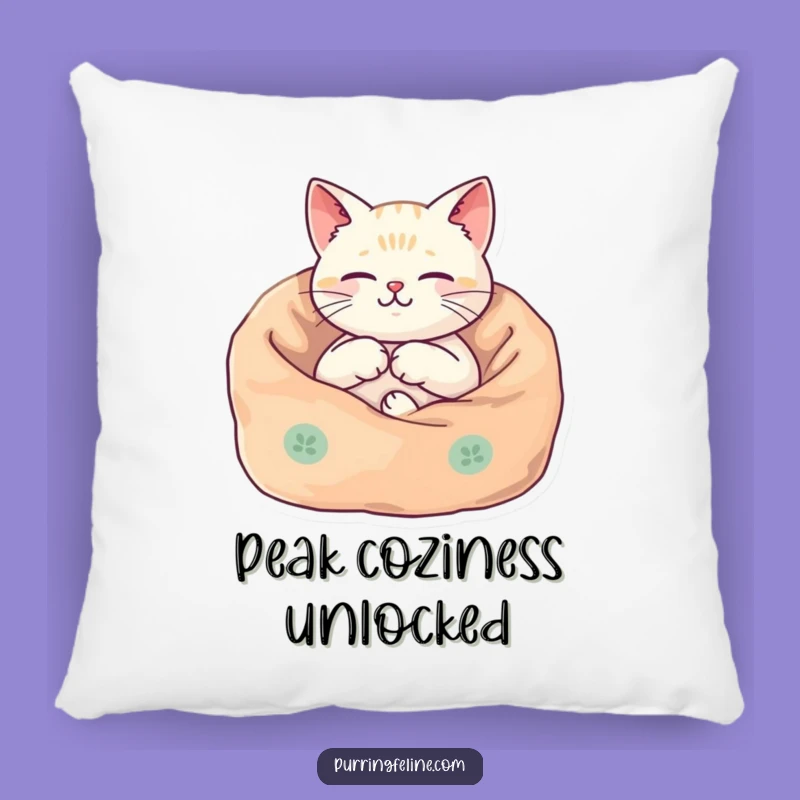 Funny Harmonious Cat Pillow: Ultimate Cozy Comfort, Sweet Funny Gift for Relaxation