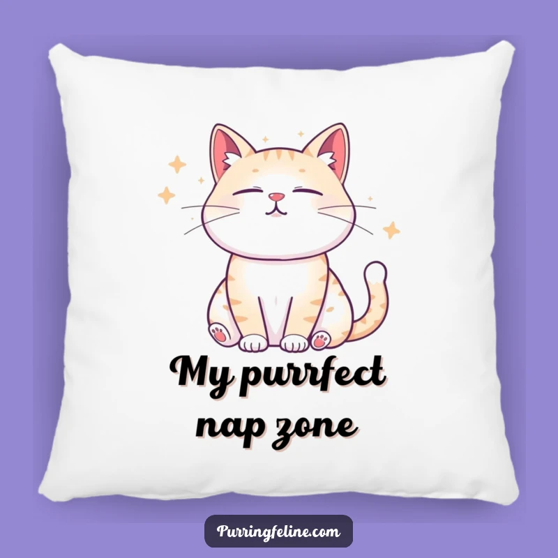 Funny Zen Cat Pillow - Cozy Comfort with Hilarious Serenity
