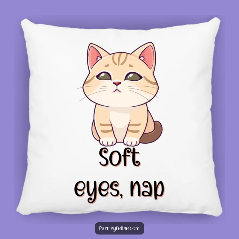 Peaceful Observer Cat Pillow - Funny Gift for Calm Relaxation