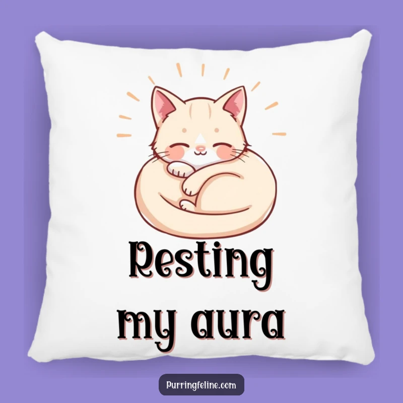 Funny Contentment Pillow: Cozy Waves of Bliss, Sweet Funny Gift for Relaxation