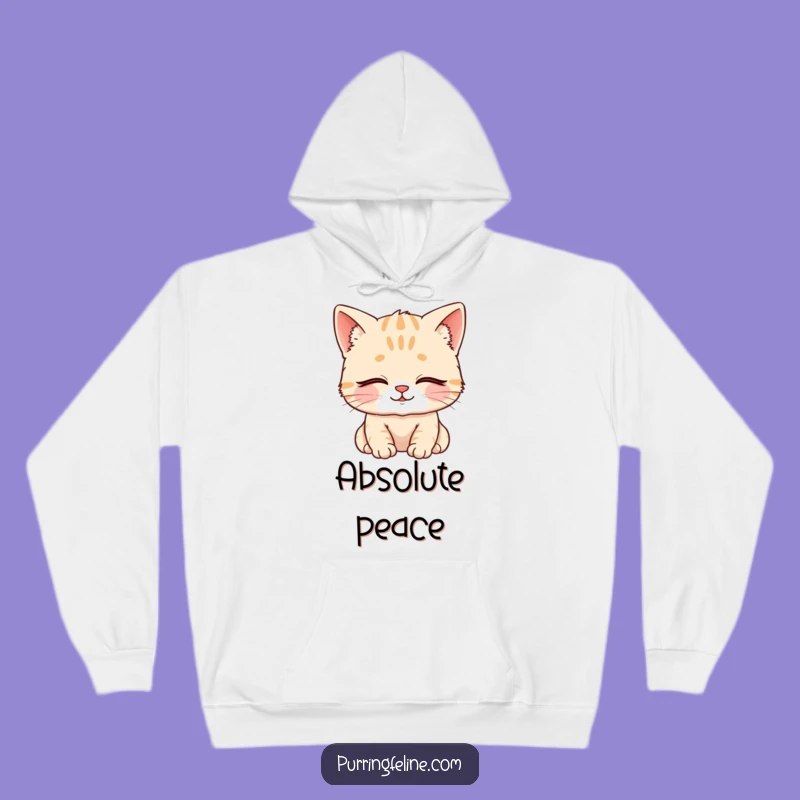 Funny Hoodie: Content Cat Cub - Cozy Calm & Hilarious Gift!