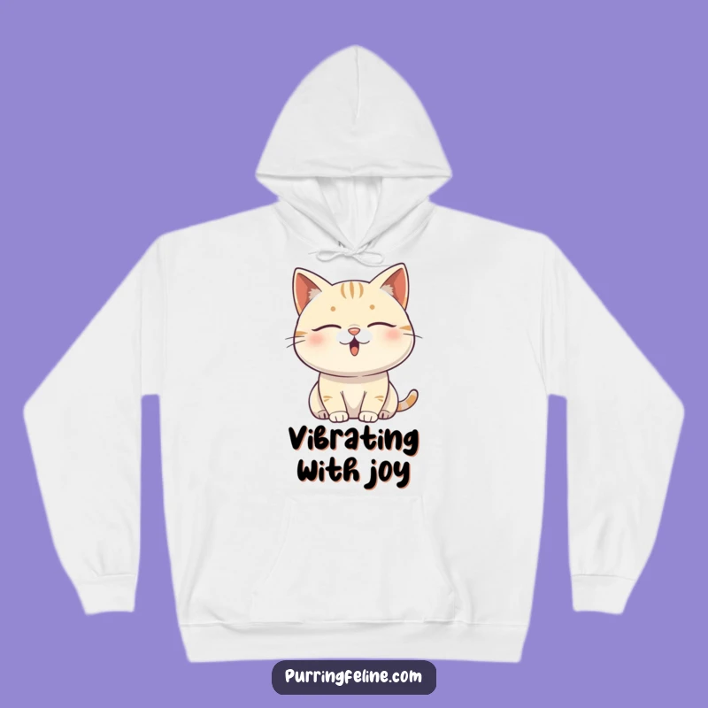 Funny Content Cat Vibrating Hoodie: Cozy Sweatshirt for Blissful Felines, Perfect Funny Gift