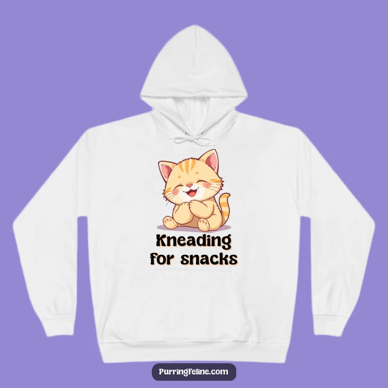 Funny Kneading Cat Cub Hoodie: Happy Kitty Sweatshirt, Perfect Comfy & Cozy Gift