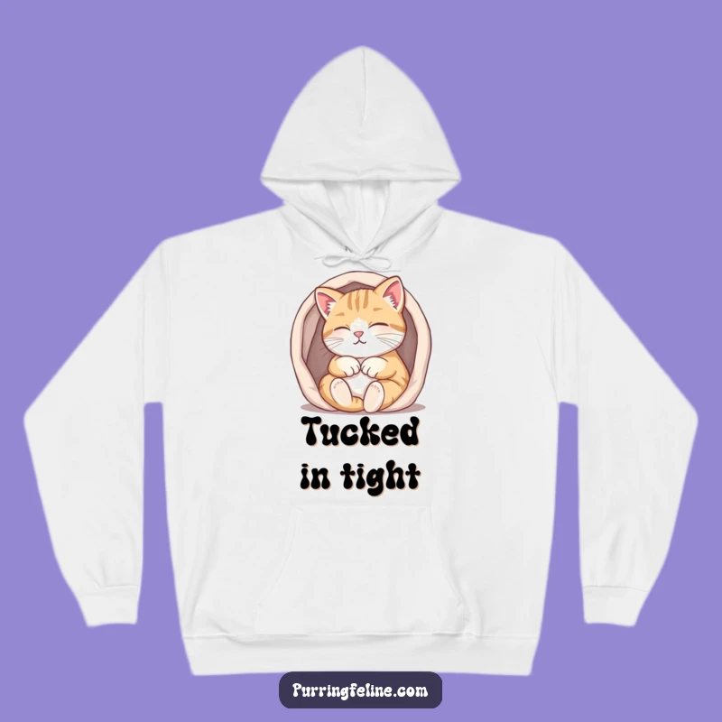 Funny Purring Cat Hoodie: Cozy Small Space Comfort, The Purrfect Gift