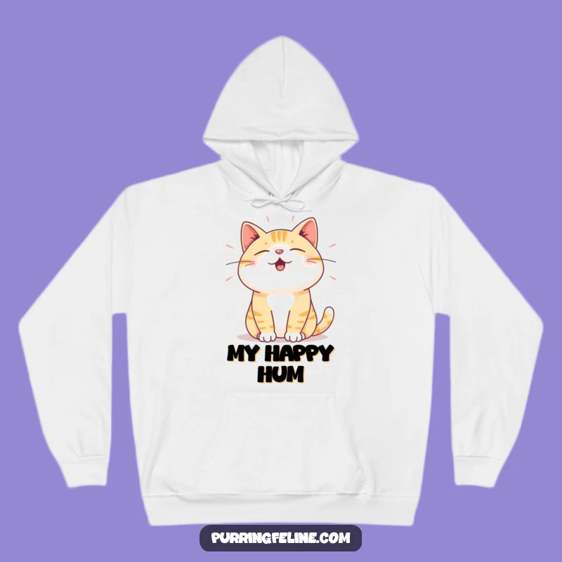 Funny Satisfied Cat Hoodie - Cozy Vibration Sweatshirt, Ultimate Cat Lover Gift