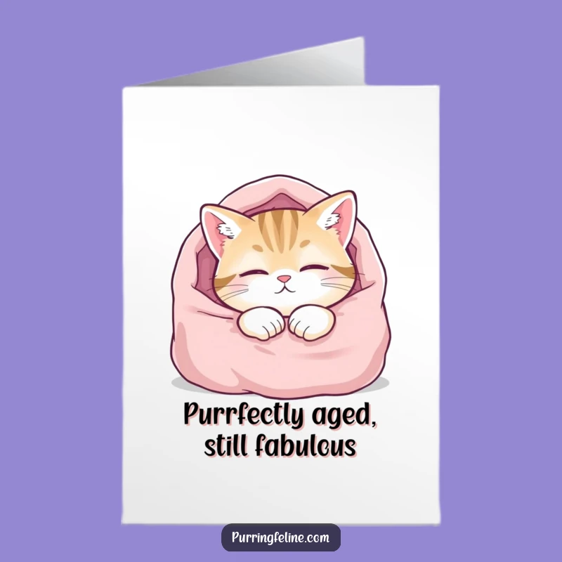 Free Printable Birthday Card: Content Cat Nap Funny Downloadable Gift!