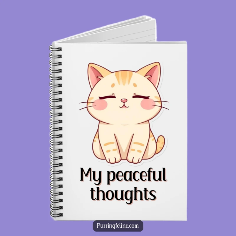 Funny Content Cat Zen Notebook - Jot Down Peaceful Thoughts!