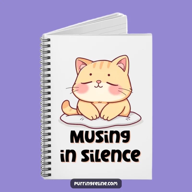 Funny Mellow Cat Notebook: Journal Peace in Quiet Moments
