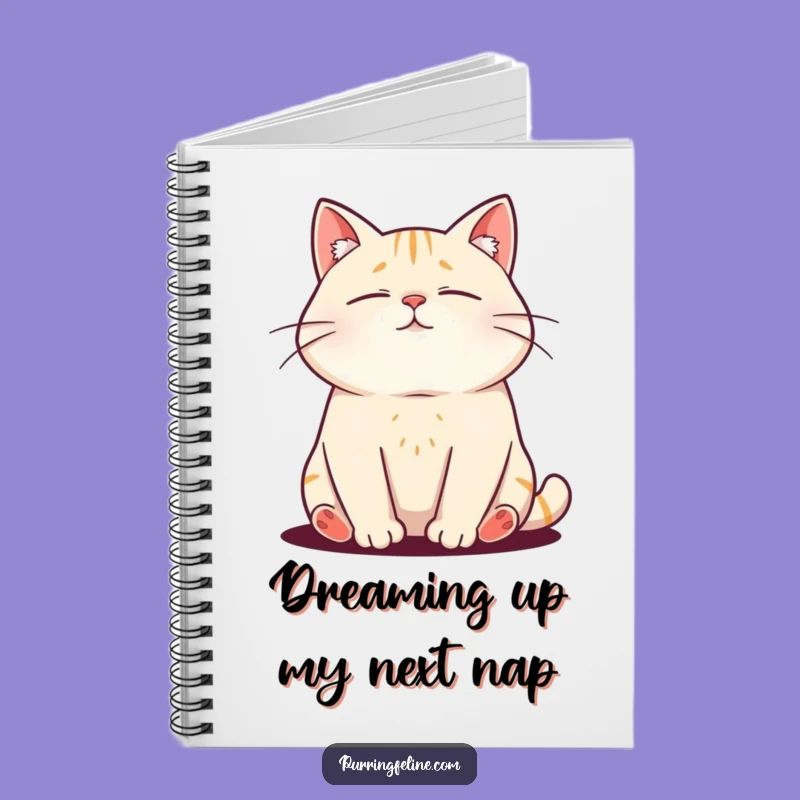 Funny Purring Cat Notebook: Jot Down Ideas with Feline Zen!