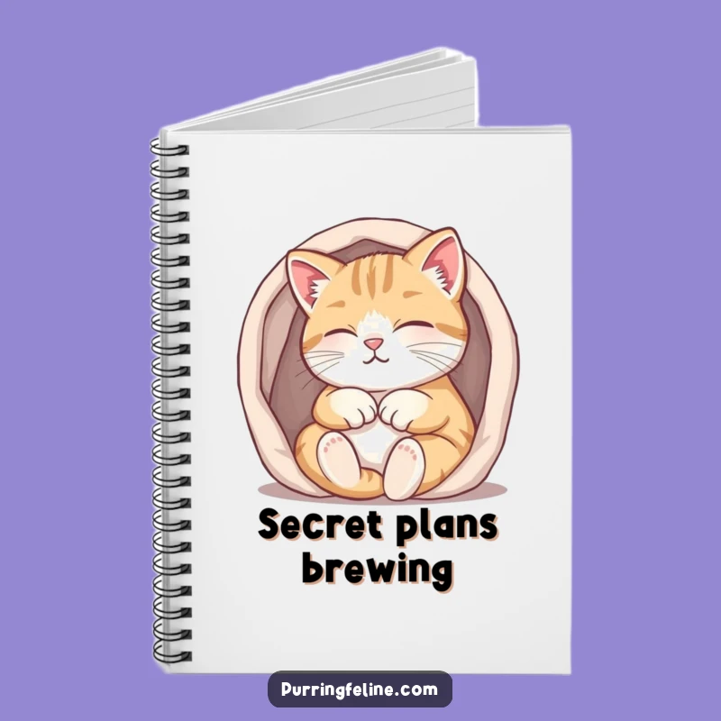 Funny Purring Cat Notebook: Journal Comfort in Small Spaces