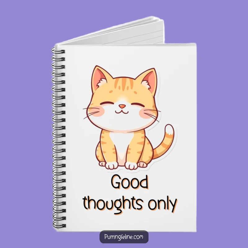 Funny Contented Cat Notebook: Journal Calm with a Gentle Smile