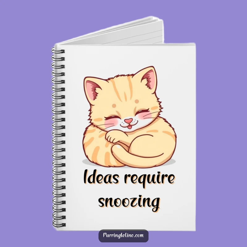 Funny Purring Cat Cub Notebook: Cute Kitten Journal for Notes & Ideas - Great Gift