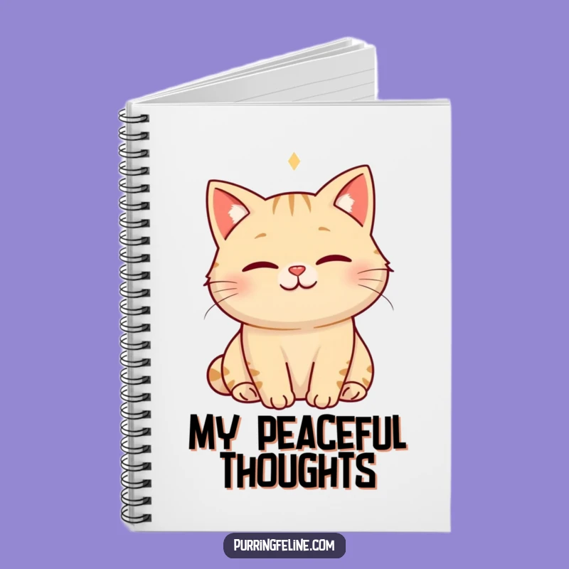 Funny Serene Cat Notebook: Journal Your Peace with a Happiness Hum - A Gift