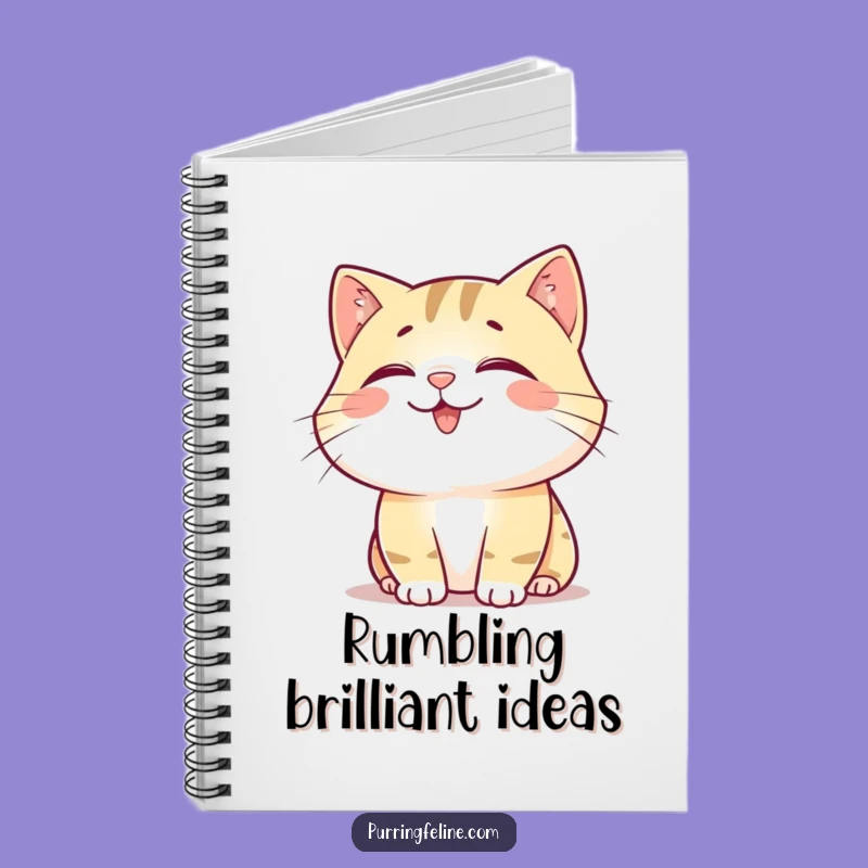 Funny Happy Cat Rumble Notebook - Sound Journal, Perfect Gift for Writers