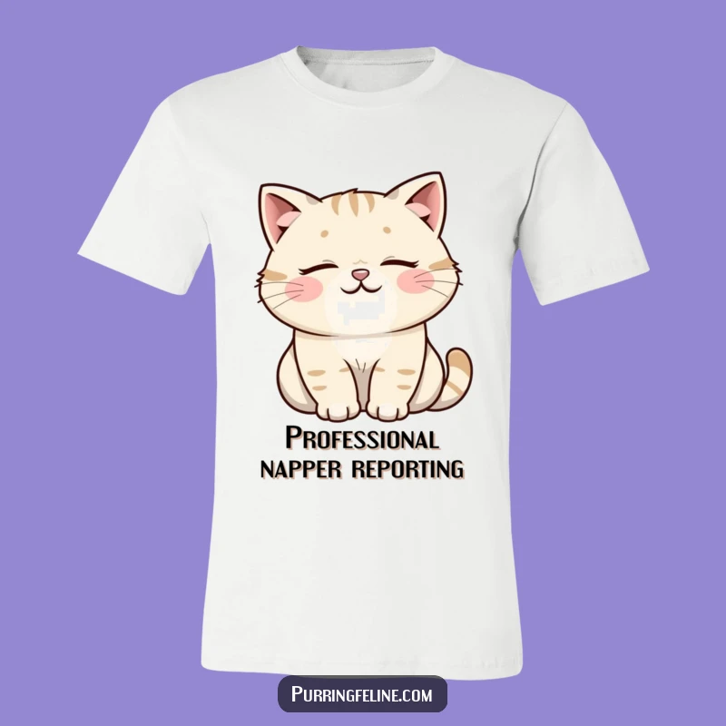Funny Cat T-Shirt: Happy Purring Feline Comfort, A Hilarious Gift For Cat Owners