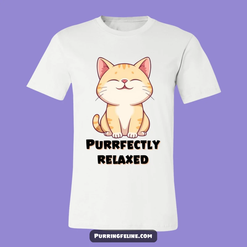 Funny Relaxed Cat T-Shirt - Hilarious Comfort for Chilled Vibes