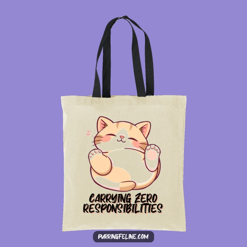 Funny Cat Kneading Tote Bag: Stylish Gift for Cat Lovers, Carry Your Joy