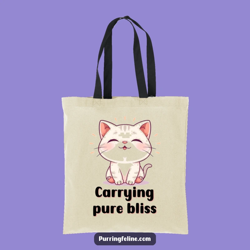 Funny Content Cat Tote Bag: Carry Happy Vibrations Everywhere, Perfect Gift