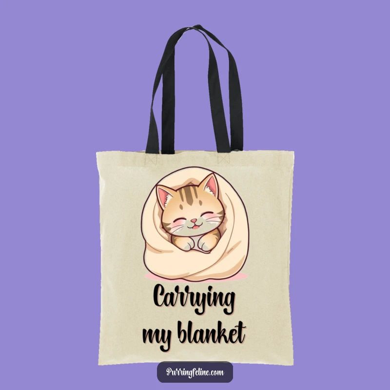 Funny Cozy Cat Tote Bag: Stylish Gift, Carry Your Comfort Everywhere